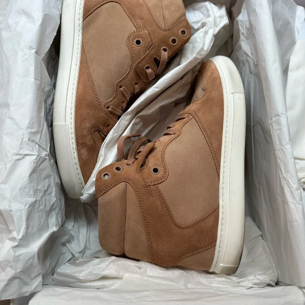 Balenciaga Sienne NUBUCK Brown High-Top Sneakers - Picture 2 of 3